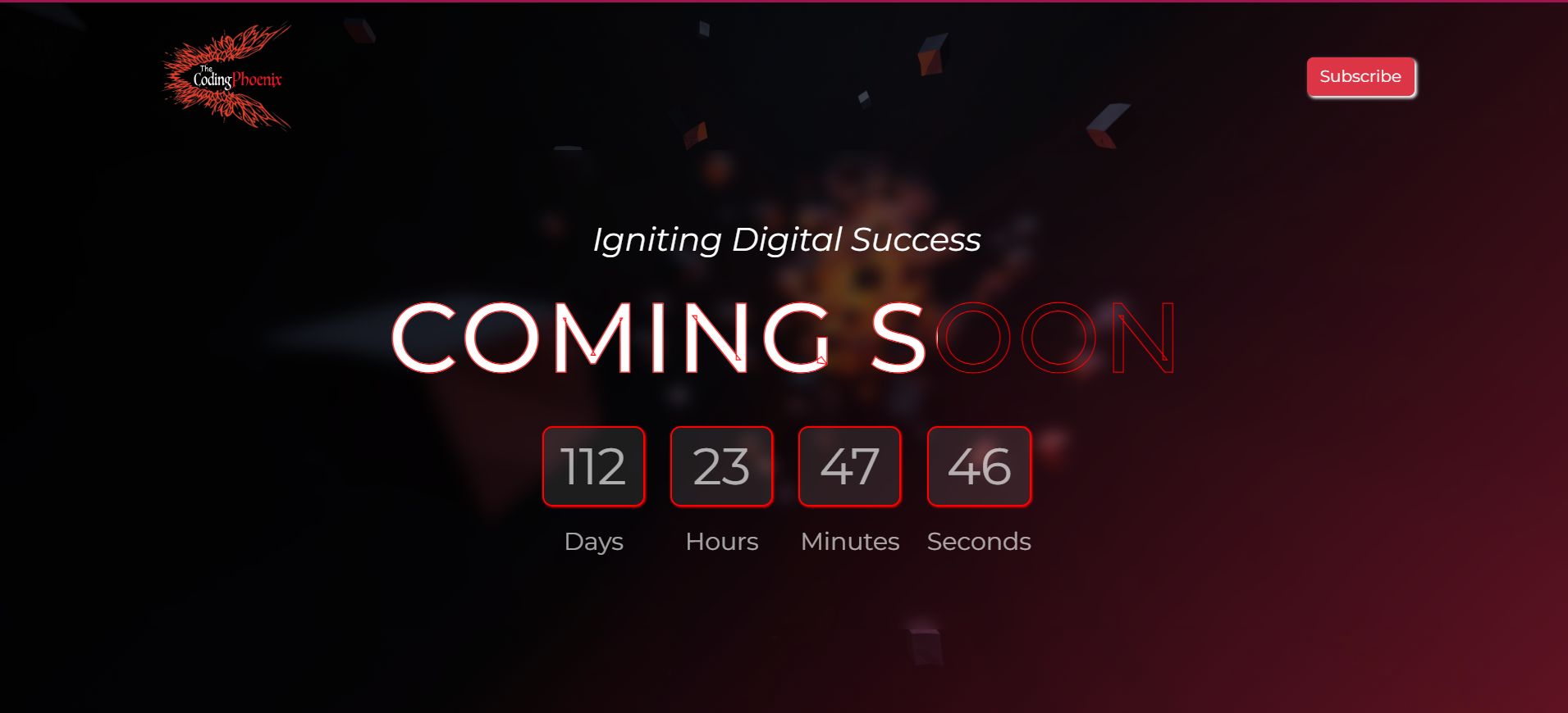 Image of The Coding Phoenix Landing Page