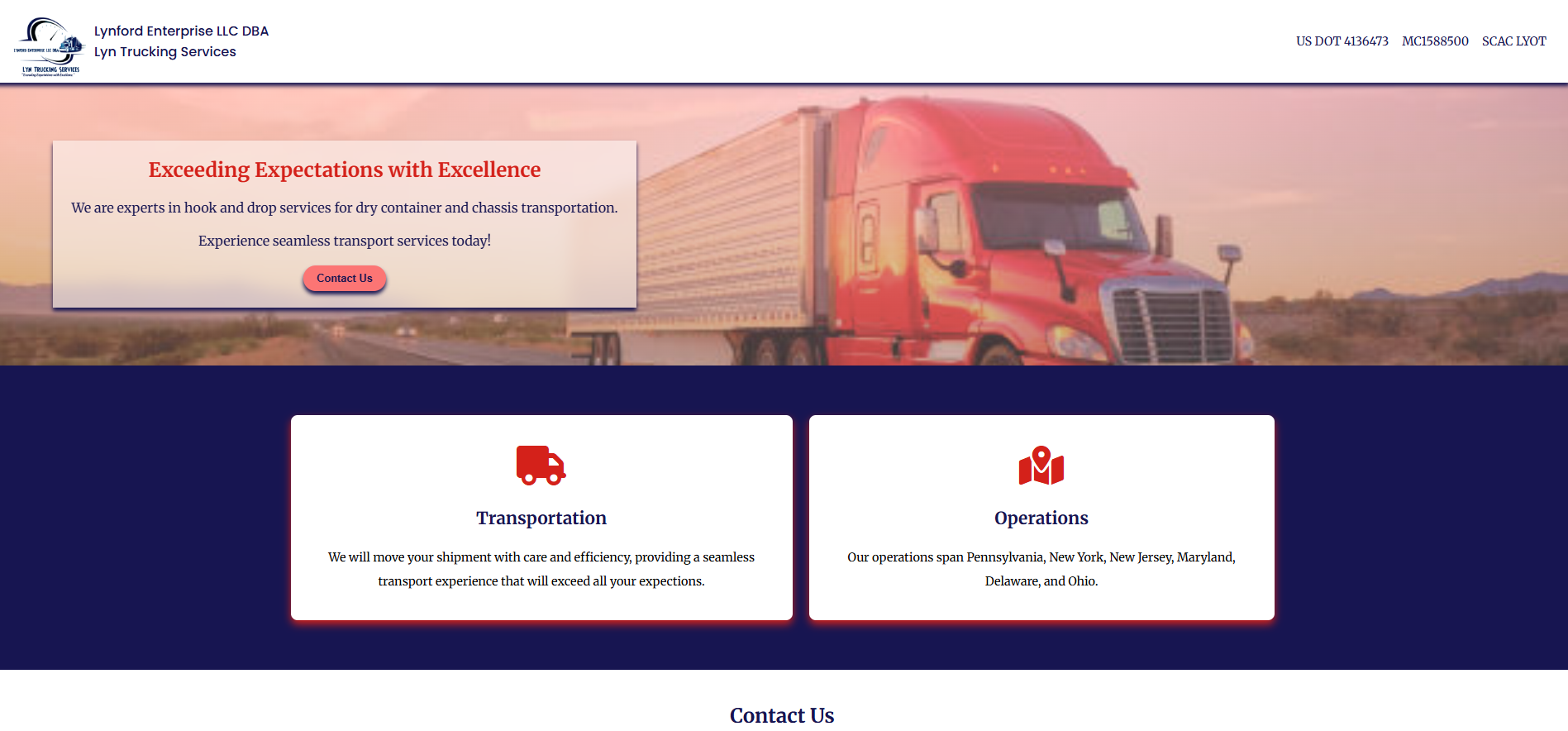 Image of Lynford Enterprise Small Business Website